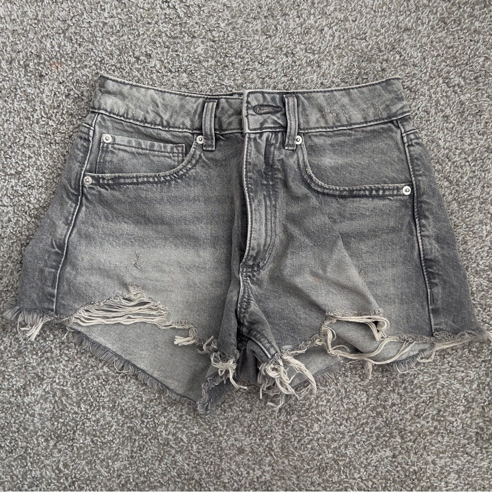 Garage denim grey shorts